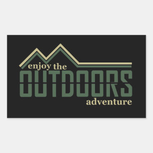 Pegatina Rectangular Explorar el logotipo de excursión para excursionis