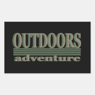 Pegatina Rectangular Explorar el logotipo de excursión para excursionis