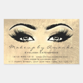 Pegatina Rectangular Extensión de Eyelash maquillaje Belleza Browns Gla