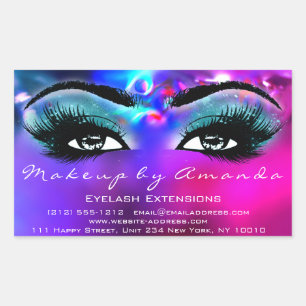 Pegatina Rectangular Extensión Eyelash Artista de maquillaje Energía Ro
