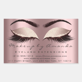 Pegatina Rectangular Extensión Eyelash maquillaje Salón De Belleza Chis