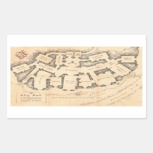 Pegatina Rectangular Extremo del bolso