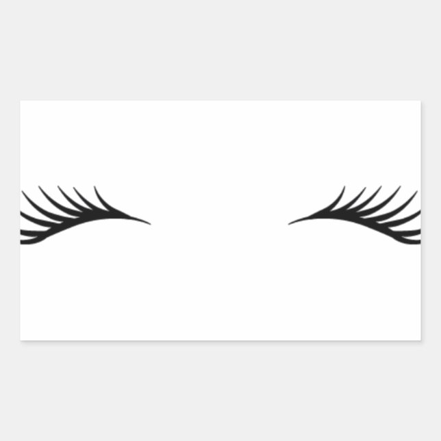 Pegatina Rectangular Eyelashes (Anverso)