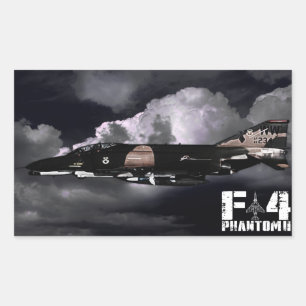 Pegatina Rectangular F-4 Fantasma II