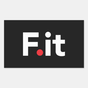 Pegatina Rectangular F Lema Anti Fitness