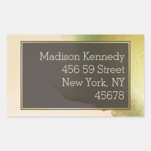 Pegatina Rectangular Fab Chartreuse 🤵 Boda de presupuesto audaz y eleg