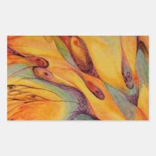 Pegatina Rectangular Fantasía