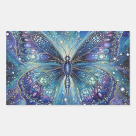 Pegatina Rectangular FantasiaDeMariposaCòsmica