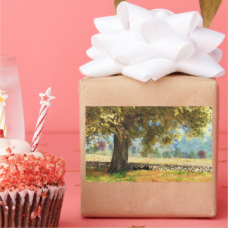 Pegatina Rectangular Fantasías: Bajo los Pegatinas del árbol de haya