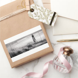 Pegatina Rectangular Faro de Cape Henry