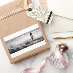 Pegatina Rectangular Faro de Cape Henry