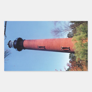 Pegatina Rectangular Faro de Currituck