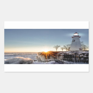 Pegatina Rectangular Faro Marblehead