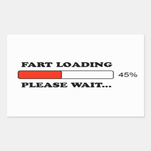 Pegatina Rectangular Fart el cargamento