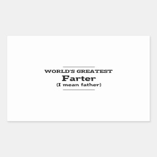 Pegatina Rectangular Farter más grande del mundo