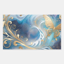 Pegatina Rectangular Fauna 1 - 001