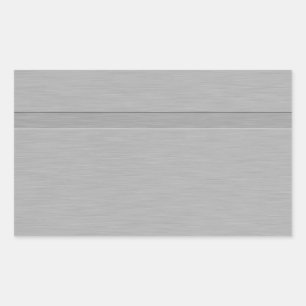 Pegatina Rectangular Faux Brushed Metalizado con Groove