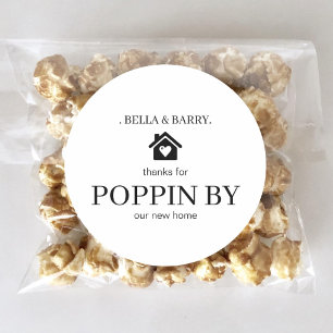 Pegatina Rectangular Favor de fiesta de inauguración de casa de agente 