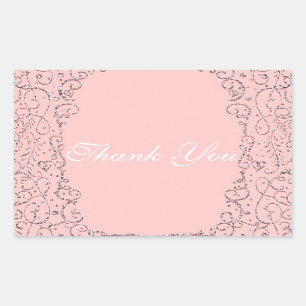 Pegatina Rectangular Favor de Princesa de Cuento de Hadas del Castillo 