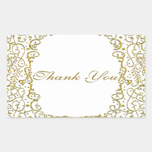 Pegatina Rectangular Favor de princesa de cuento de hadas del castillo 