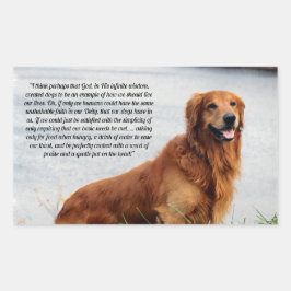 Pegatina Rectangular Fe inquebrantable Inspiradora