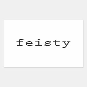 Pegatina Rectangular Feisty