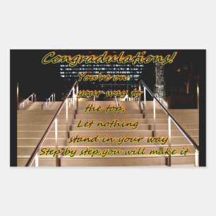 Pegatina Rectangular Felicitaciones_