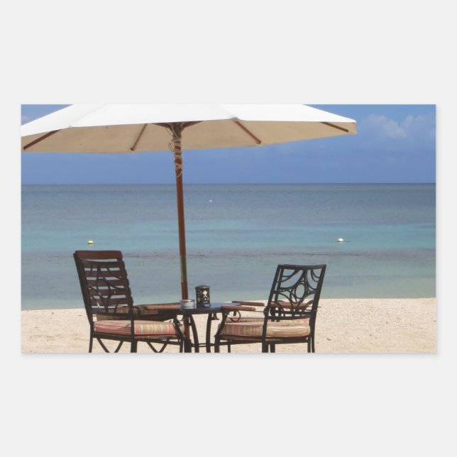 Pegatina Rectangular Feliz (Anverso)