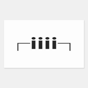 Pegatina Rectangular Feliz Emoticon japonés del cumpleaños [torta]