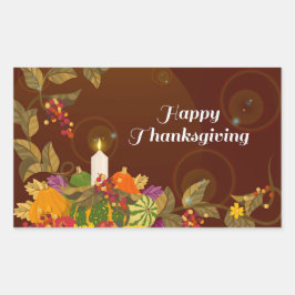 Pegatina Rectangular Feliz feriado