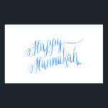 Pegatina Rectangular Feliz Hanukkah Chanukah HANNUKKAH HANUKA<br><div class="desc">Usa nuestra plantilla, arte, foto, gráfico o ilustracion, luego agrega un nombre, texto, presupuesto o monograma para crear tu propio personalizado o pegatina o etiqueta de scrapbookers monogramados. Haga clic en el botón "Personalizar it!" para hacerlo totalmente personalizado. Estas etiquetas de pegatinas paisajistas son grandes regalos para hombres, mujeres y...</div>