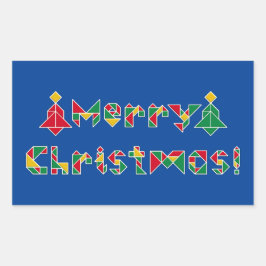 Pegatina Rectangular ¡Feliz Navidad!