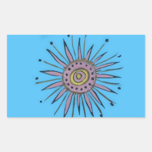 Pegatina Rectangular Feliz Navidad Sunshine Holiday.png