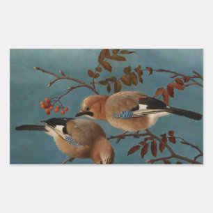Pegatina Rectangular Ferdinand von Wright - Jays