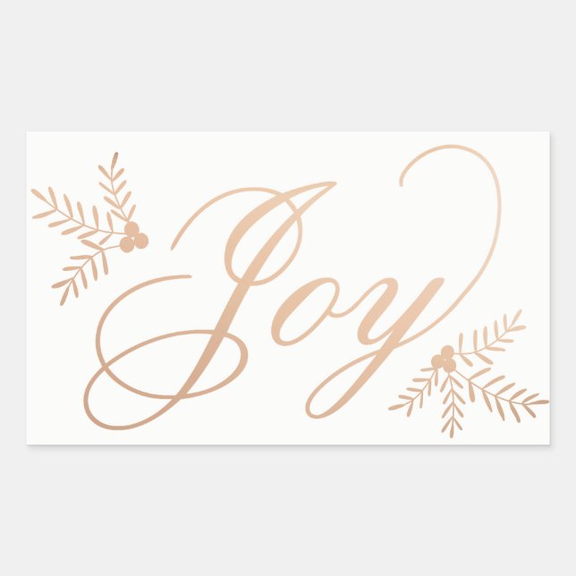 Pegatina Rectangular Festividad alegre (Anverso)