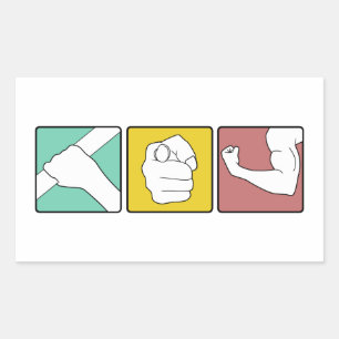 Pegatina Rectangular FESTIVUS ilustrado