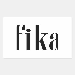 Pegatina Rectangular Fika