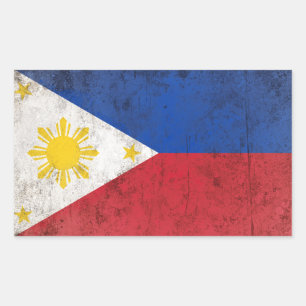 Pegatina Rectangular Filipinas