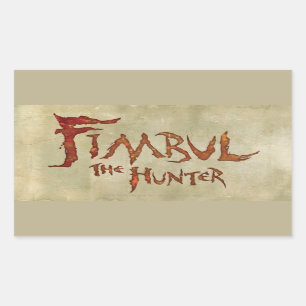 Pegatina Rectangular Fimbul The Hunter