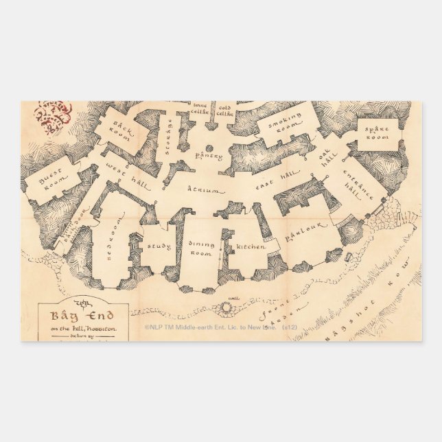 Pegatina Rectangular Fin de la bolsa (Anverso)