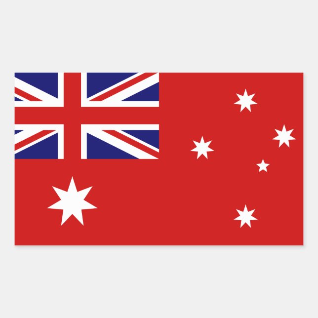 Pegatina Rectangular Firma civil de Australia (Anverso)