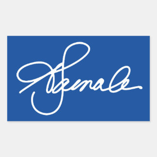 Pegatina Rectangular Firma de KAMALA