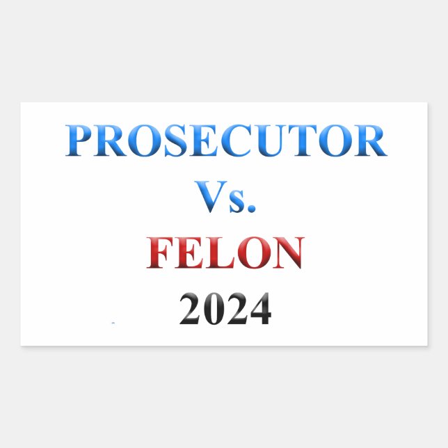 Pegatina Rectangular Fiscal vs Felon 2024 (Anverso)