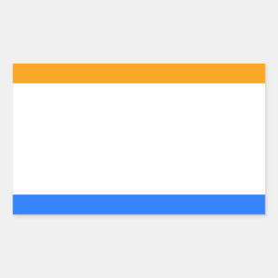 Pegatina Rectangular Flag de príncipe