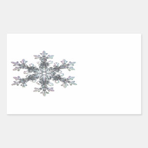 Pegatina Rectangular Flauta de nieve