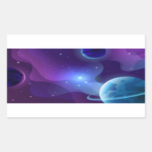 Pegatina Rectangular Flor acuática