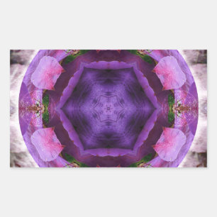 Pegatina Rectangular Florecimiento