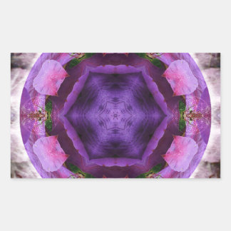 Pegatina Rectangular Florecimiento