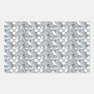 Pegatina Rectangular Flores blancas String Art NVN171 NavinJOSHI
