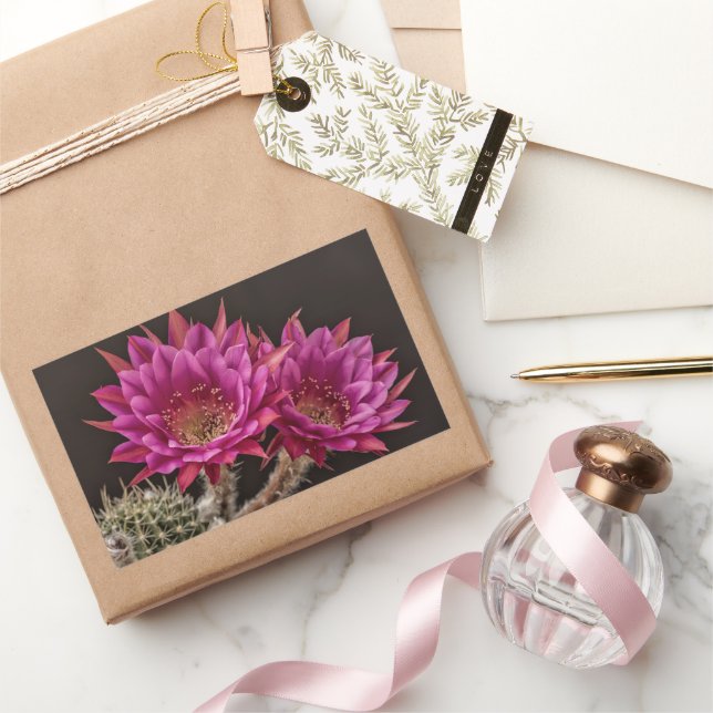 Pegatina Rectangular Flores de antimateria (Regalar)